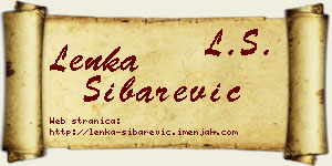 Lenka Šibarević vizit kartica